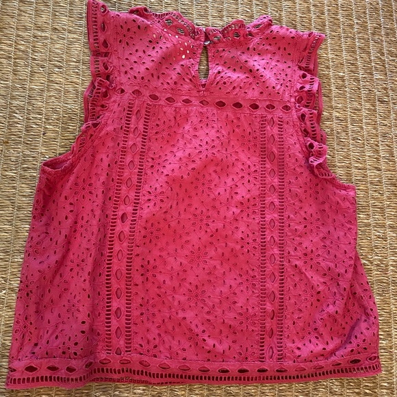 Anthropologie Maeve embroidery top red - Picture 2 of 11